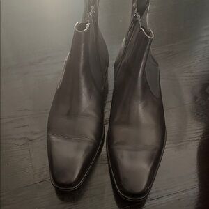 Mezlan Black Leather Ankle Boots